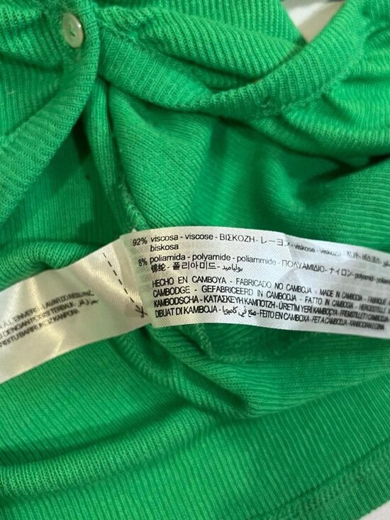 zara green button up cardigan sweater size small - Picture 4 of 8